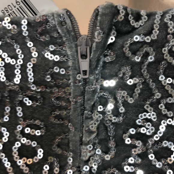 NWT Rare Editions Girls Formal Gray Dress Size 12. - Picture 10 of 13